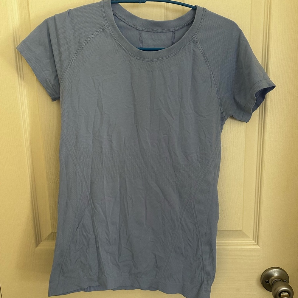 Women's Baby Blue Athletic Top